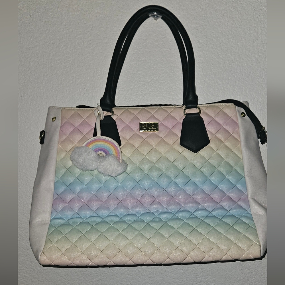 BJ LARGE PASTEL RAINBOW TRAVEL BAG